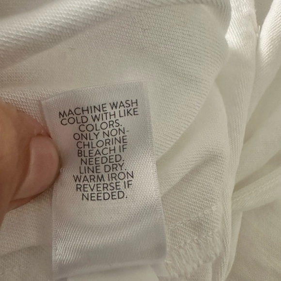 J. Jill Stretch Linen Button Hem Ankle Pants Side Zip Elastic Back Size Medium - Picture 13 of 15